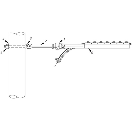 OPGW Single Dead End Wood Pole/H-Frame Configuration Assemblies