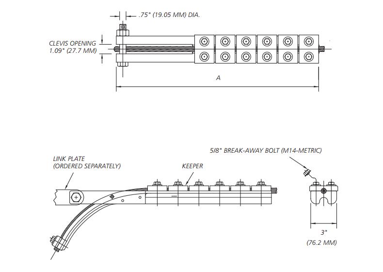 Bolted Dead End for OPGW